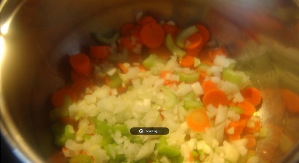 veggies in pot